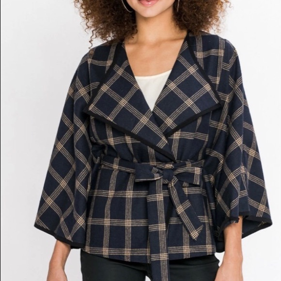 Flying Tomato Jackets & Blazers - Flying tomatoes poncho belted jacket sz lg